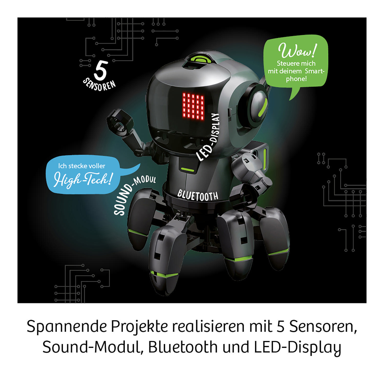 Dein Mehrfarbig KOSMOS - Programmier-Roboter Proxi Experimentierkasten,