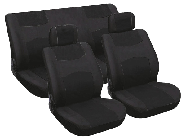 CARPOINT 6 részes ülésvédő szett, fekete