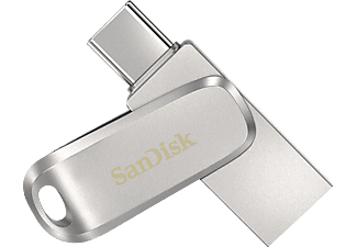 SANDISK Ultra Dual Drive Luxe - Clé USB  (512 GB, Argent)