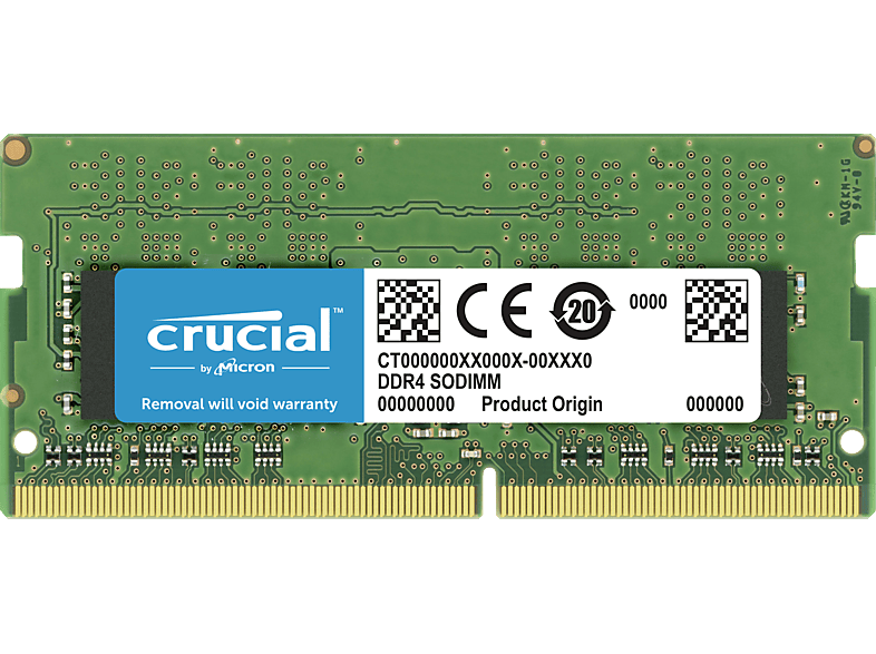 DDR4 SODIMM MT/s 32 GB 260pin Notebook-Arbeitsspeicher CL19 3200 DDR4 CRUCIAL