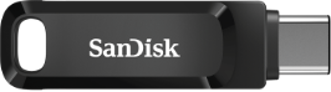 Schwarzer SanDisk USB-Stick.
