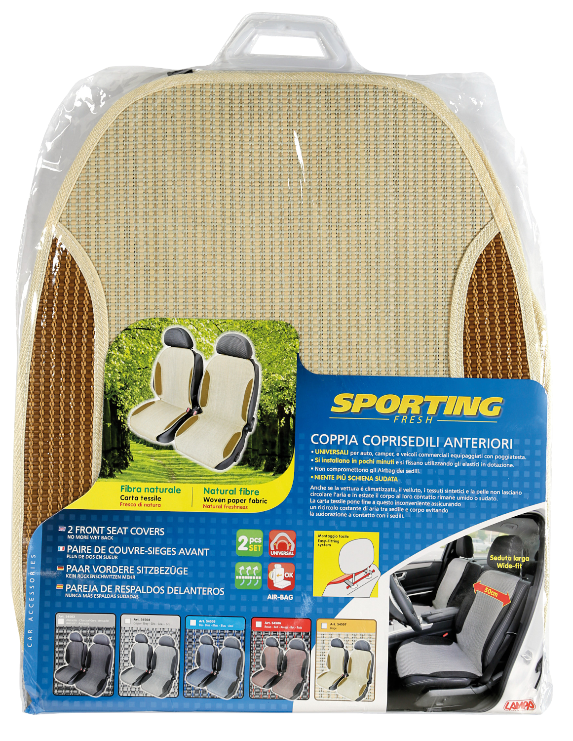 LAMPA Sporting ülésvédő, bézs