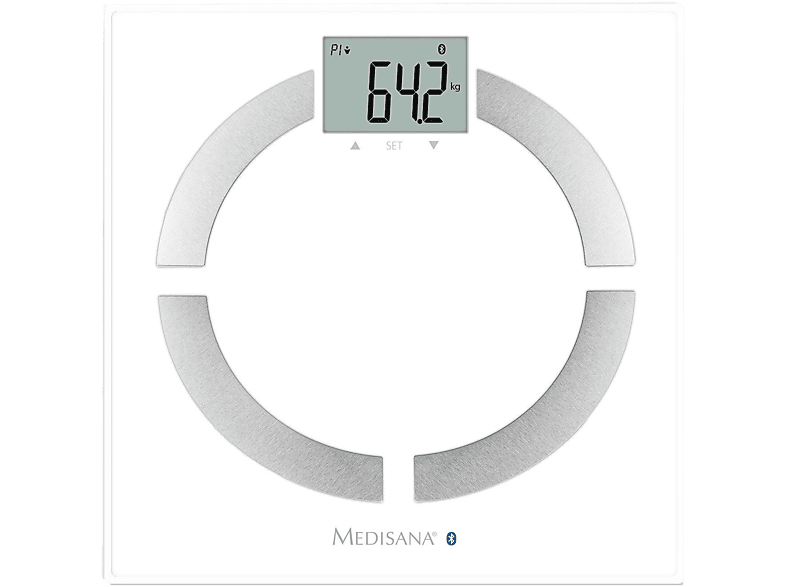 Medisana 40444 BS 444 Connect Körperfettwaage, Maximale Tragkraft: 180 kg