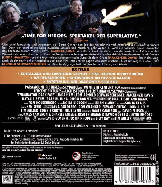 Filmplakat für Terminator: Dark Fate.