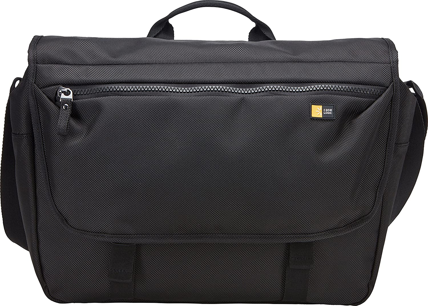 Maletín para portátil - Case Logic Bryker BRYM114K, Para portátiles hasta 14", Bandolera, Polyester, Negro