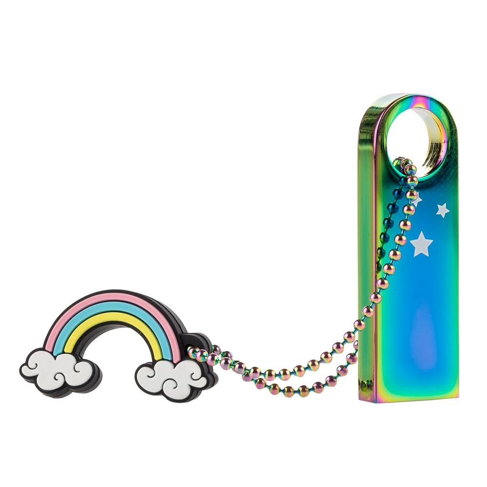 Memoria USB 16 GB - Tan Tan Fan La Vecina Rubia Pelazo, USB 2.0, Arcoiris, Multicolor