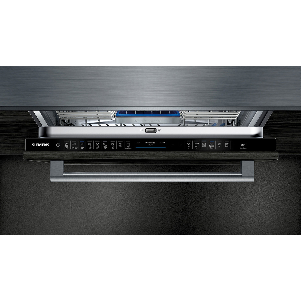 Lavavajillas integrable- Siemens SN758X, 14 servicios, 8 programas, 60 cm, Home Connect, Inox