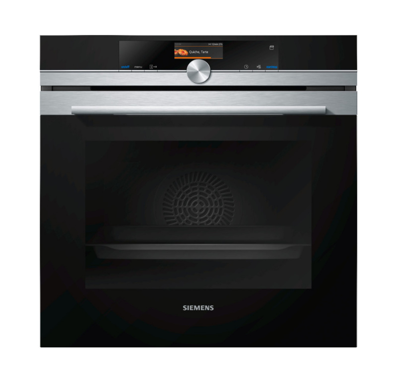 Horno - Siemens HS636GDS2, 71 l, Función Vapor, 3600 W, 13 funciones, Integrable, Pirolítico, A+, Inox