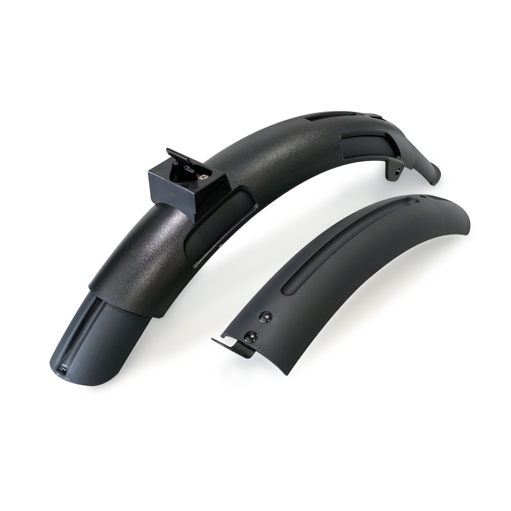 Accesorio patinete eléctrico - Xiaomi Pack Guardabarros Qicycle, 1 x delantero + 1x trasero, Negro