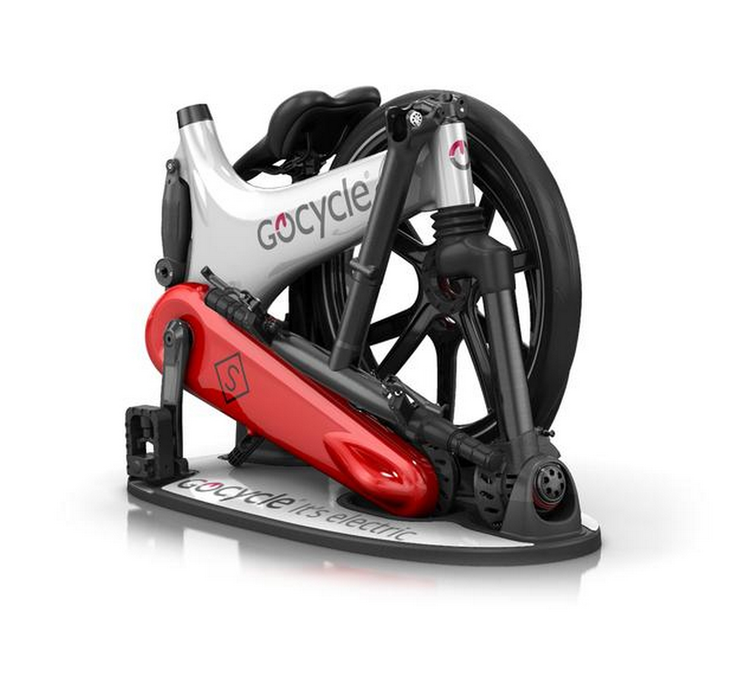 Bicicleta eléctrica - Gocycle GS, Plegable, Bluetooth, 25km/h, 500W, App GocycleConnect, Blanco