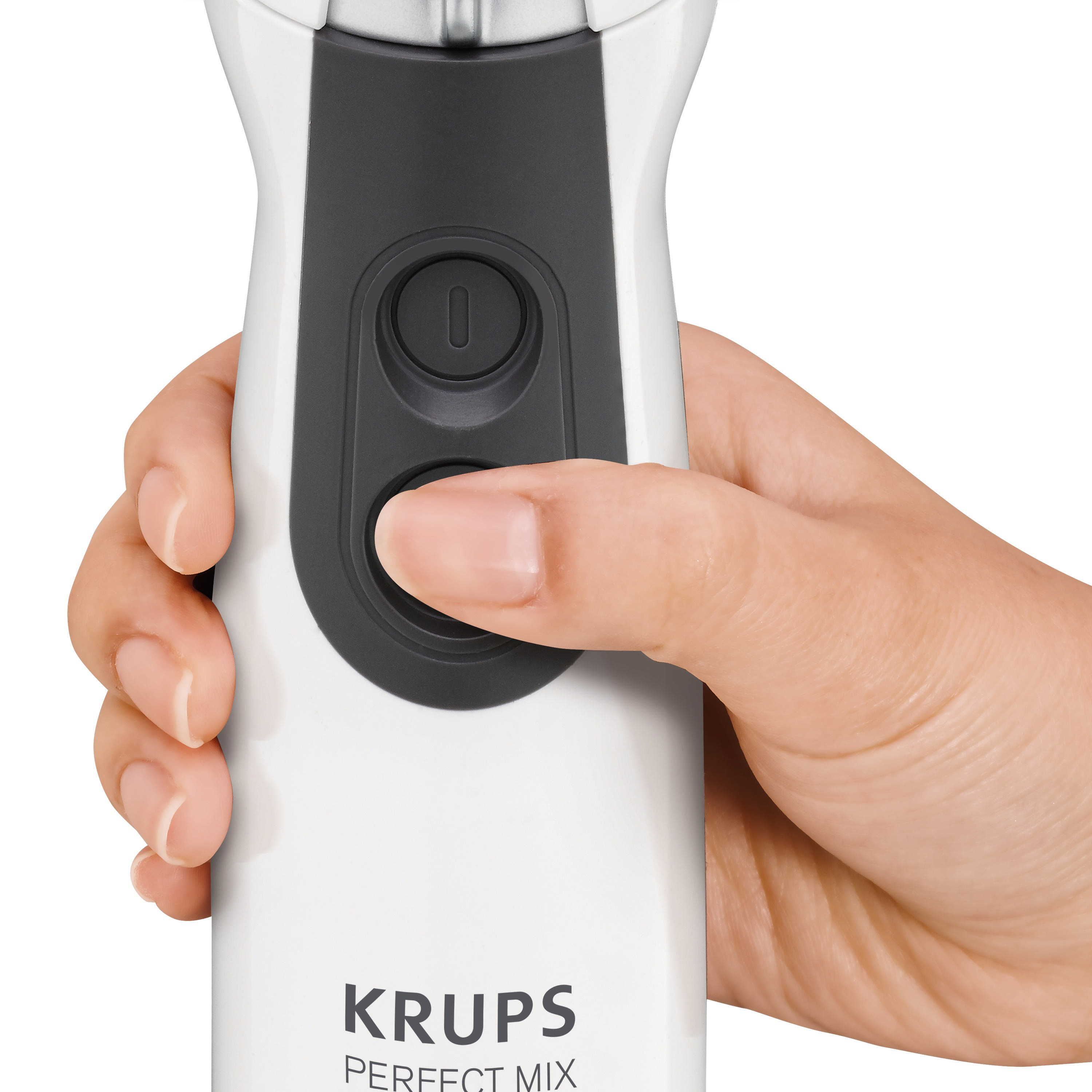 KRUPS HZ2001 Perfect Mix 5000 Stabmixer Weiß/Grau/Edelstahl gebürstet (600 Watt)