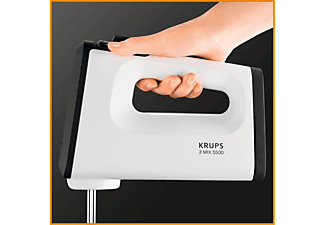 KRUPS GN5041 3 Mix 5500 Plus Handmixer Weiß/Schwarz/Edelstahl (500 Watt)