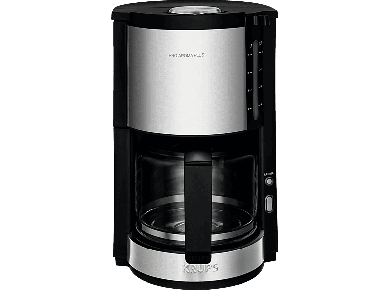 Kaffeemaschine ProAroma Schwarz/Edelstahl Plus KRUPS KM321