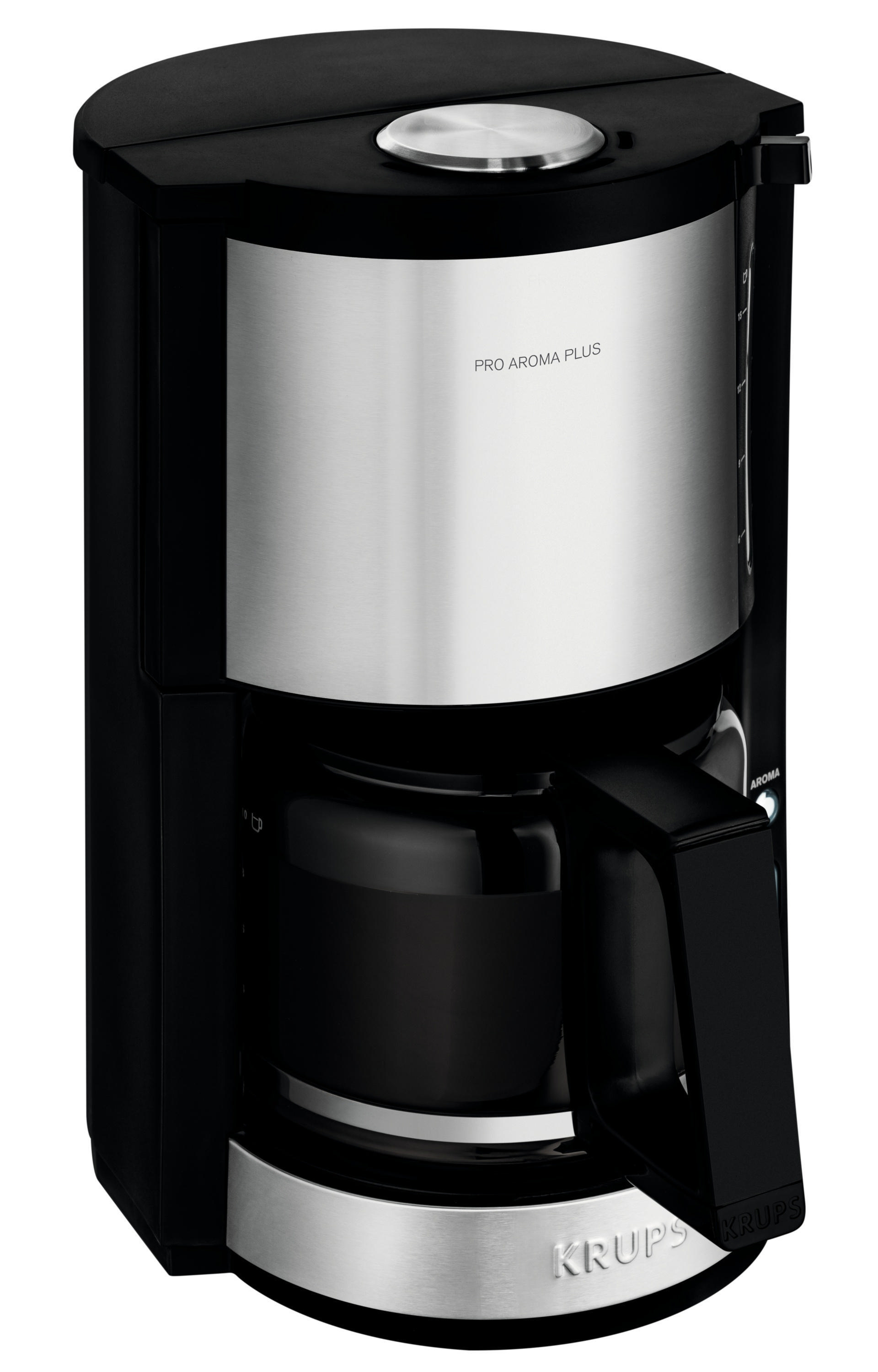 KM321 KRUPS Kaffeemaschine ProAroma Schwarz/Edelstahl Plus