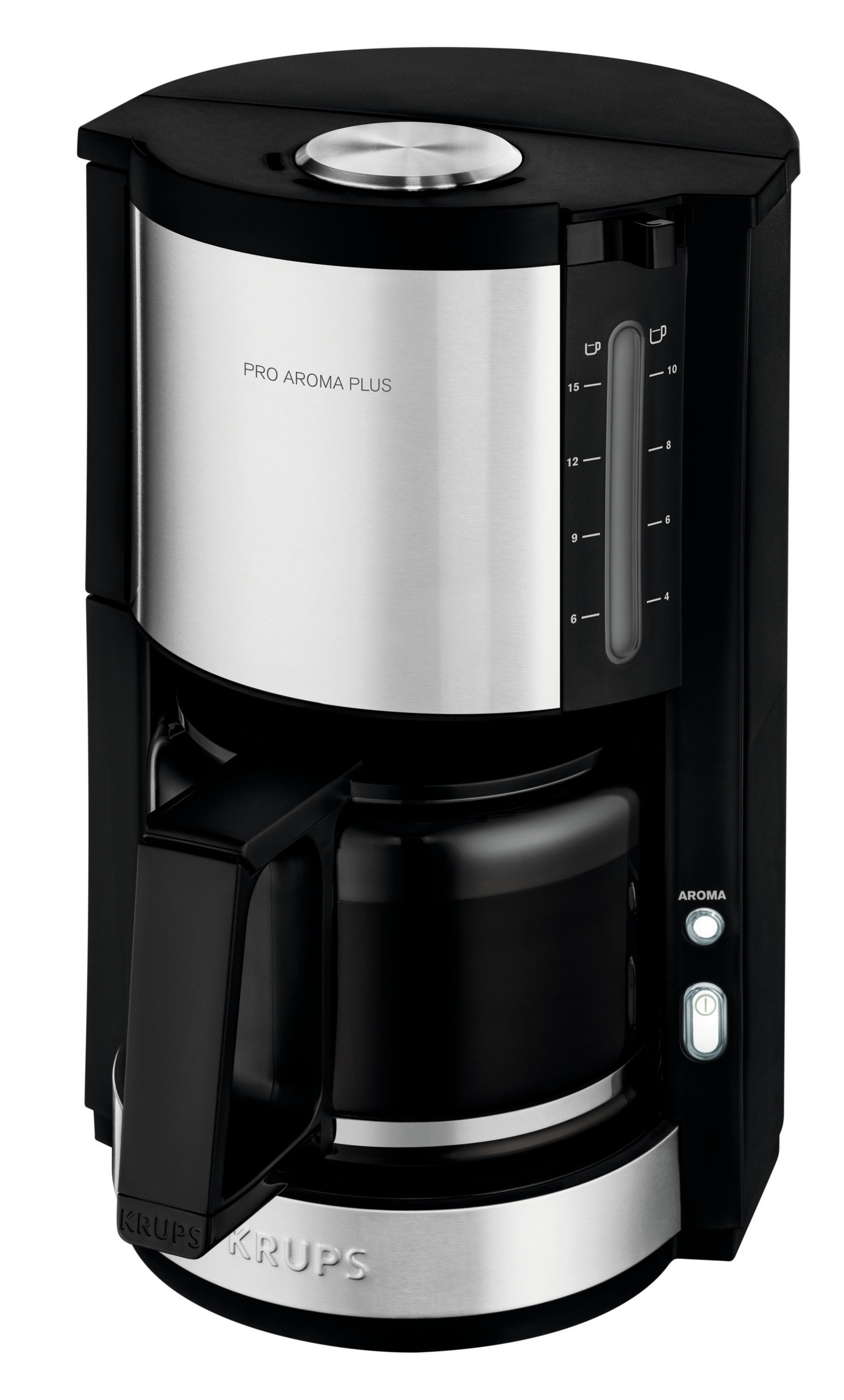 Kaffeemaschine ProAroma Schwarz/Edelstahl Plus KRUPS KM321
