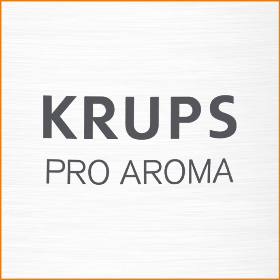 ProAroma KM305D KRUPS Kaffeemaschine Schwarz/Edelstahl