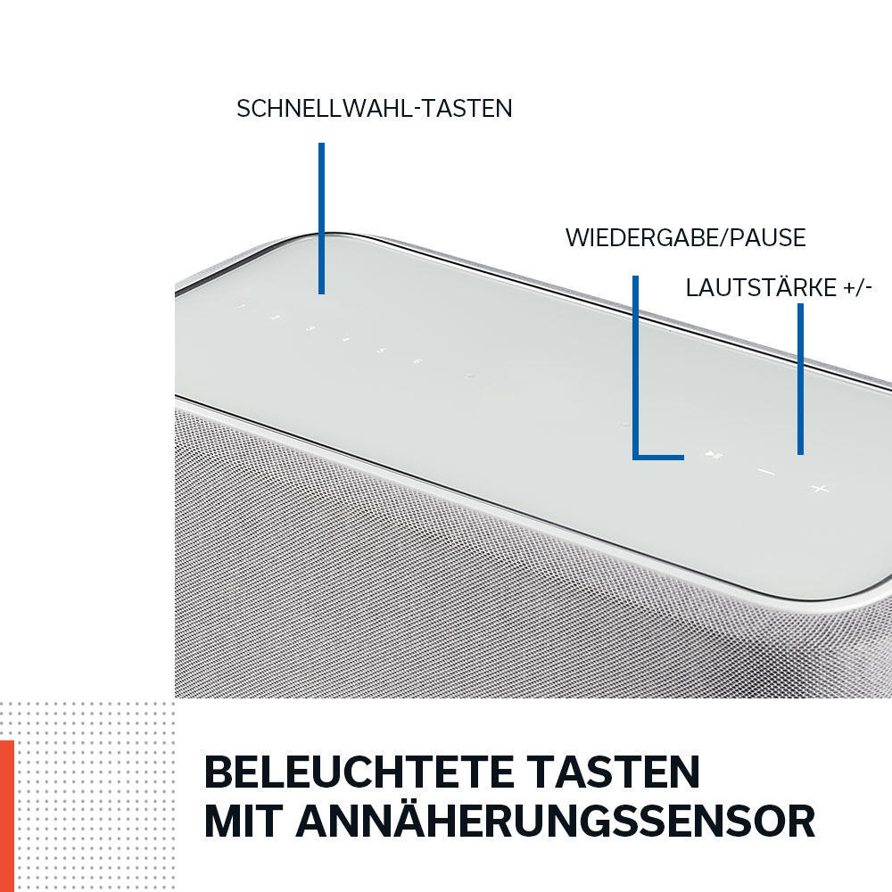 Bluetooth, 350 App-steuerbar, HOME Lautsprecher Weiß DENON
