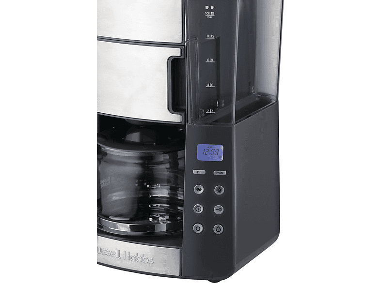 RUSSELL HOBBS 25610-56 Grind & Brew Digitale Kaffeemaschine Silber/Grau