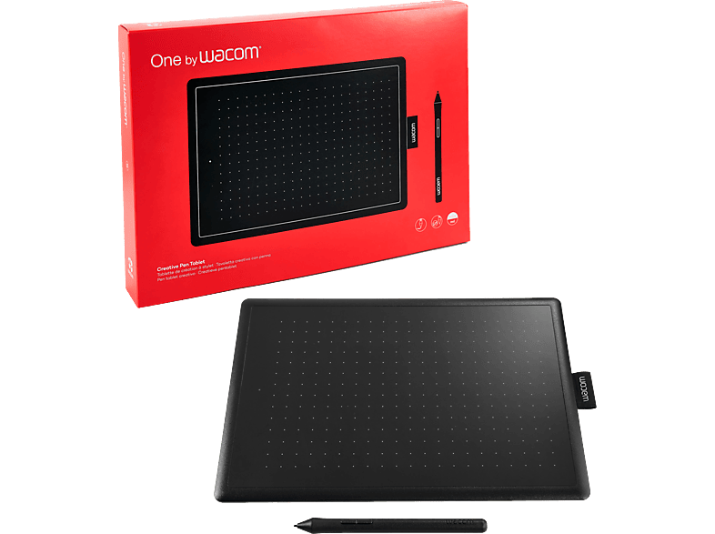 WACOM CTL-672-M Grafiktablett, Schwarz/Rot Grafiktablett Schwarz/Rot ...