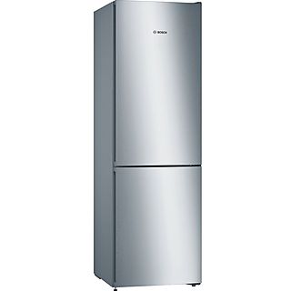 Frigorífico combi - Bosch KGN36VLEA, No Frost, 186 cm, 326 l, Cajón VitaFresh, Refrigeración Súper, Inox