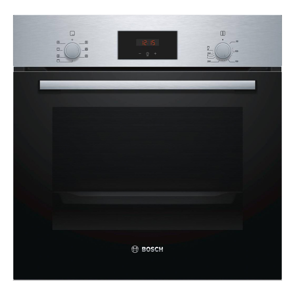 Horno - Bosch HBF113ES0 con 5 funciones de cocción, 66 l, 3300 W, Clase A, Inox