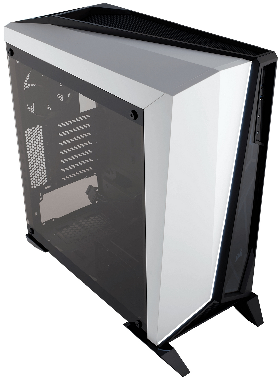 Chasis PC - Corsair Carbide Spec-Omega, 1x auriculares, 1x MIC, 2x USB 3.0, Midi Tower, Acero, Negro