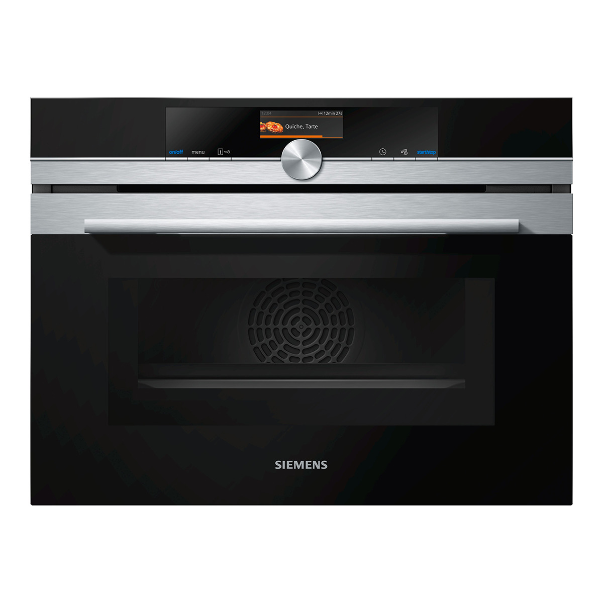 Horno - Siemens CM676G0S6, Compacto, Con microondas, 45 l, 3600 W, Integrable, Pirolítico, Home Connect, Inox