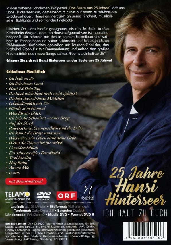 Hansi Hinterseer - 25 Jahre Hansi Hinterseer-Ich halt zu Euch  - (DVD)