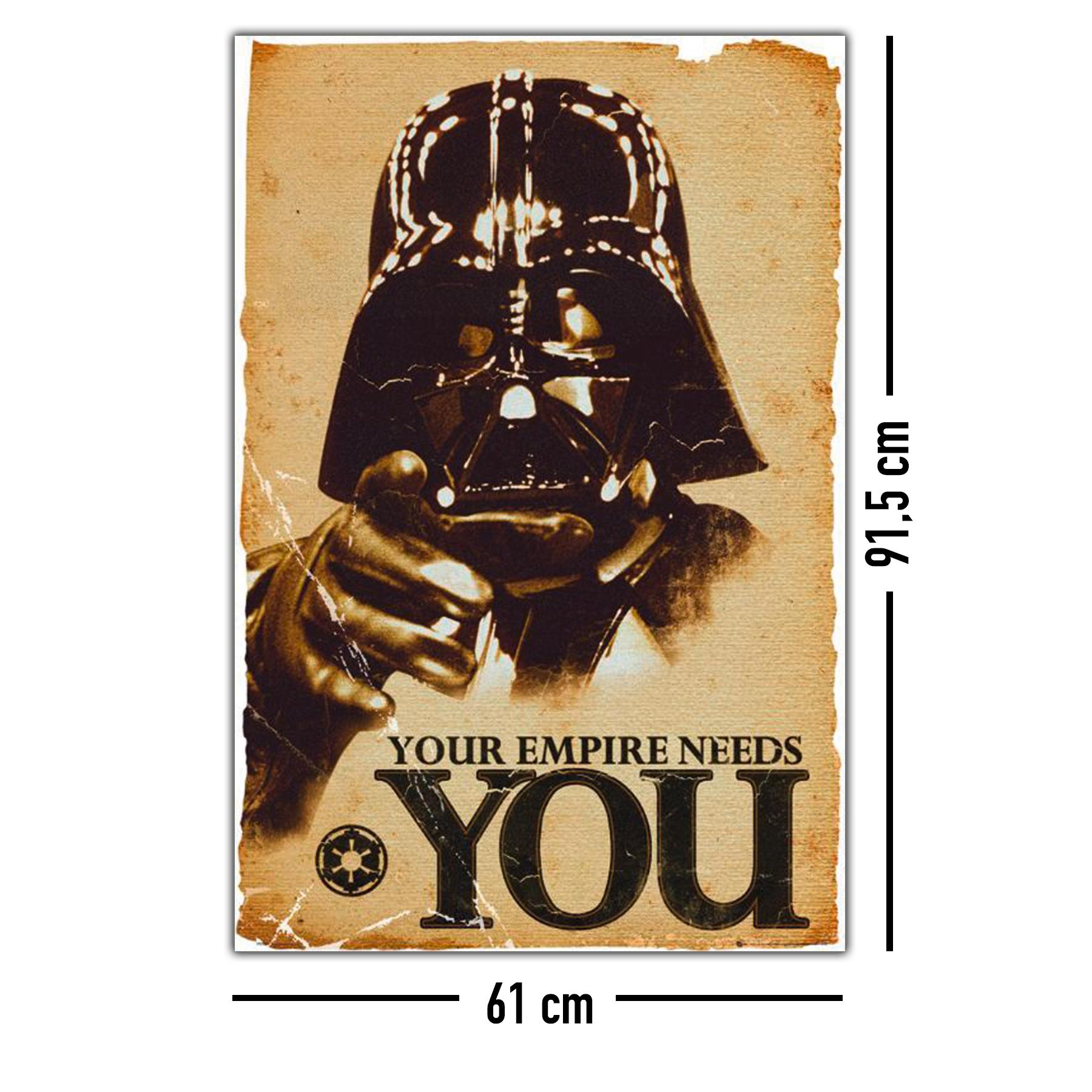 CLOSE UP Star Wars Poster Darth Vader Your Empire Needs You Großformatige Poster