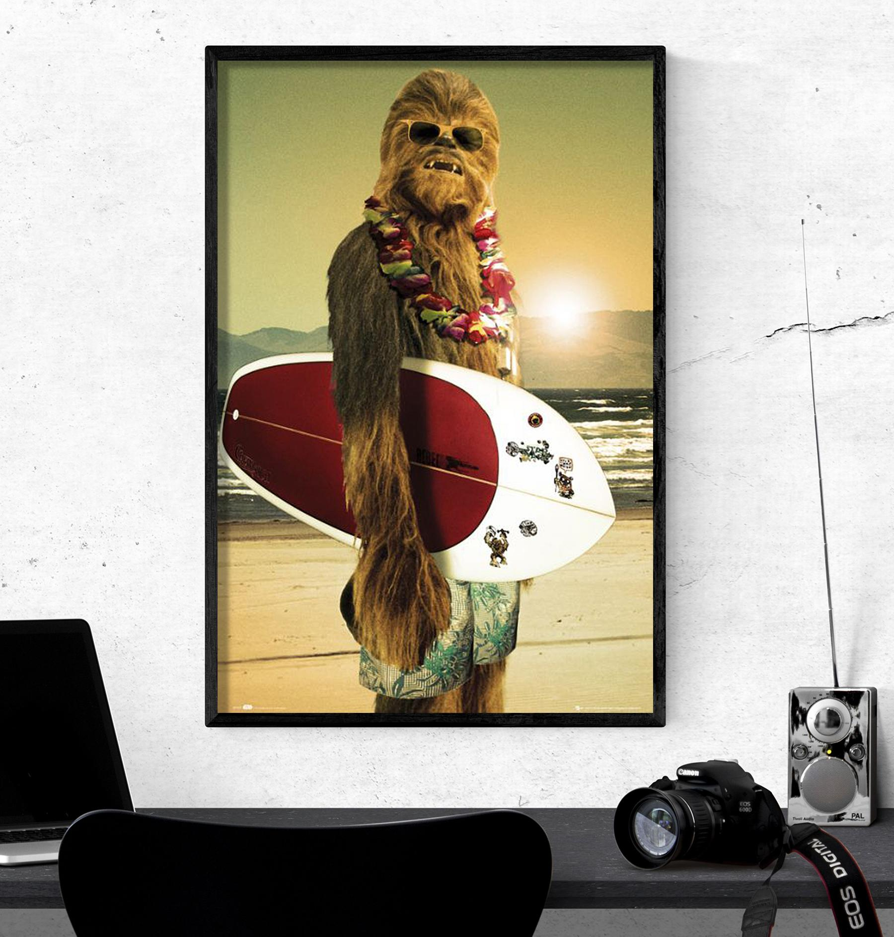 GB EYE Star Wars Poster Chewbacca Surfin' Großformatige Poster