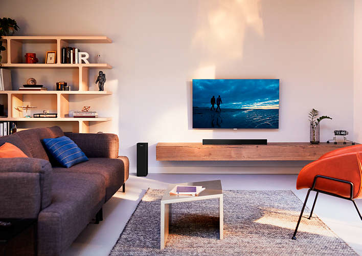 PHILIPS HTL 3310, Soundbar, Schwarz