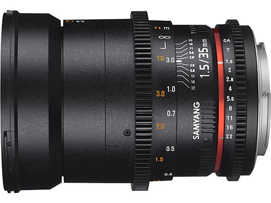 SAMYANG 35mm T1.5 VDSLR AS UMC II - Objectif à focale fixe(Canon EF-Mount, Plein format, APS-C)