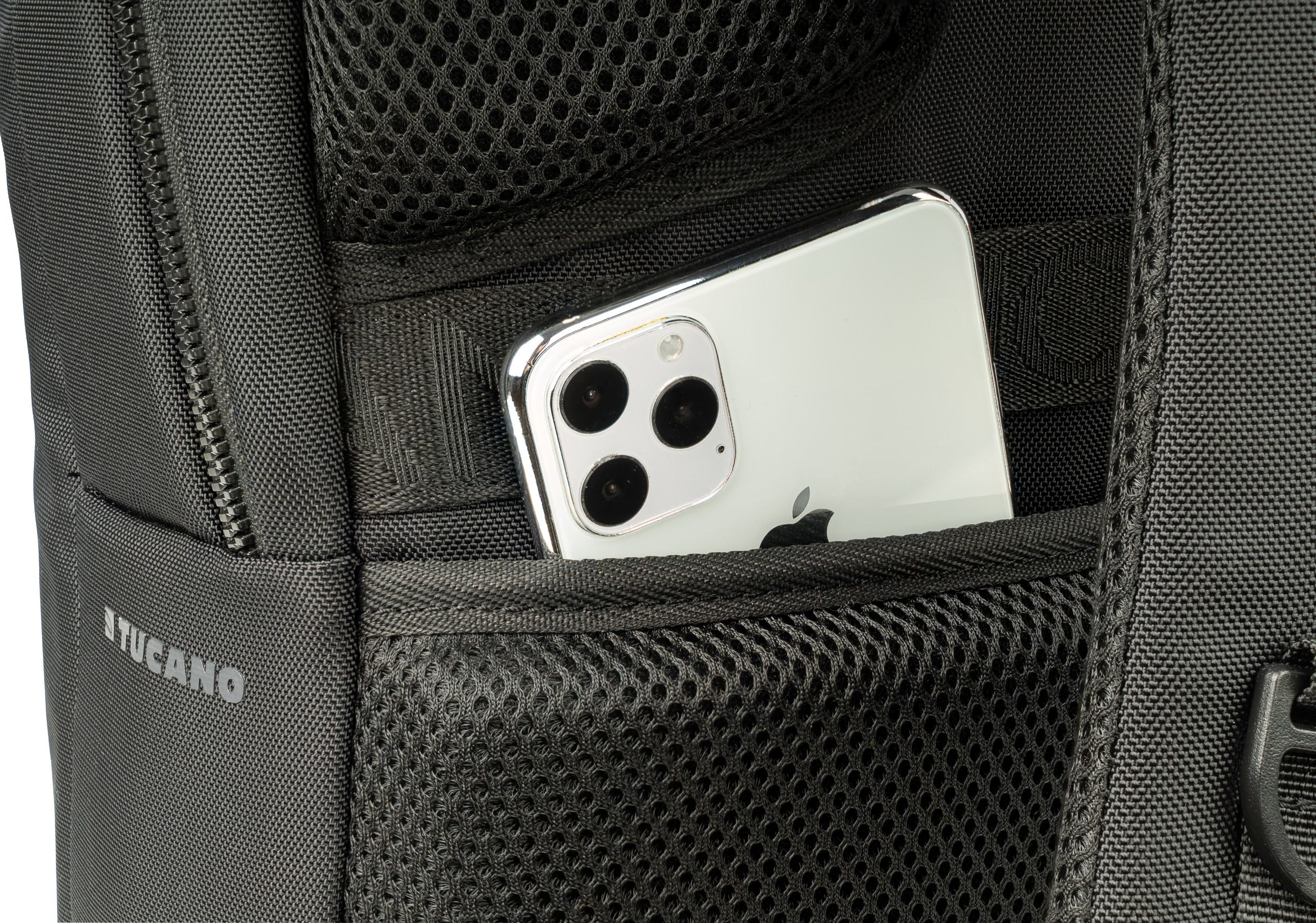 TUCANO Luna Gravity - Zaino per notebook, Universale, Nero