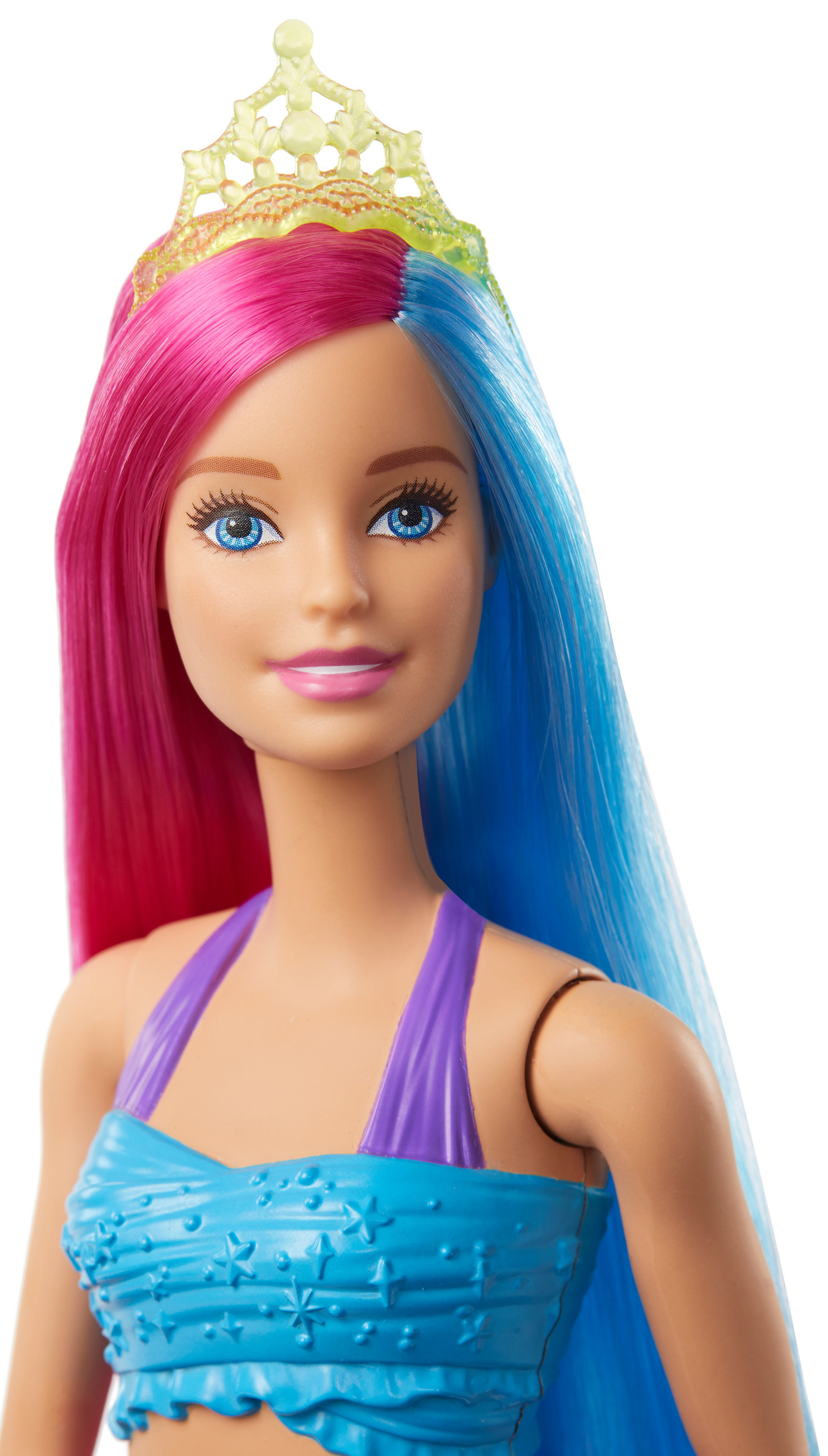 BARBIE Dreamtopia Meerjungfrau Puppe (pinkes und blaues Haar) Puppe Mehrfarbig