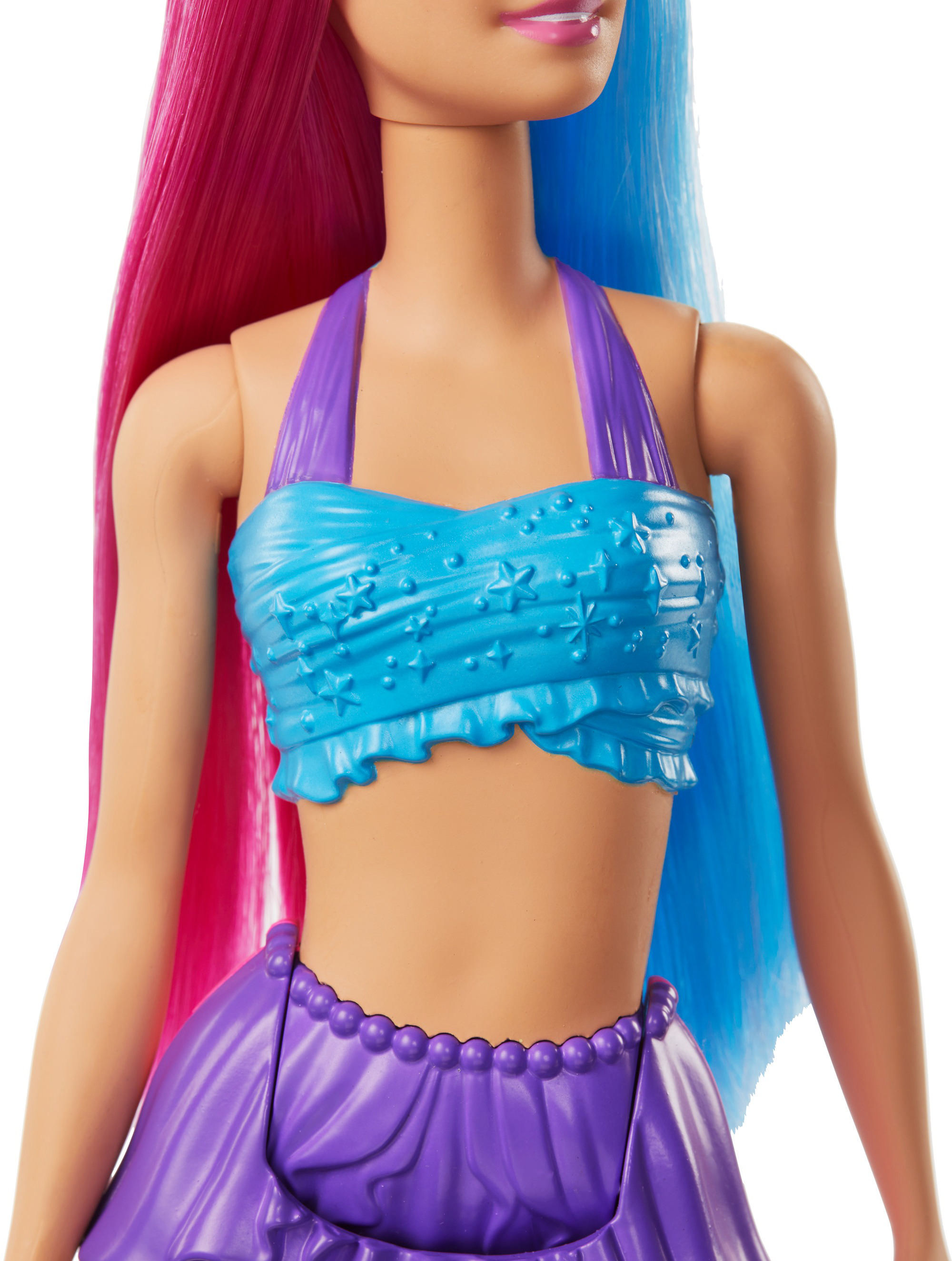 BARBIE Dreamtopia Meerjungfrau Puppe (pinkes und blaues Haar) Puppe Mehrfarbig