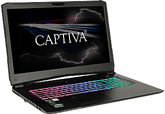 CAPTIVA I48-126, Gaming Notebook mit 17,3 Zoll Display, Intel® Core™ i9 Prozessor, 16 GB RAM, 240 GB SSD, 1 TB HDD, GTX 1070, Schwarz