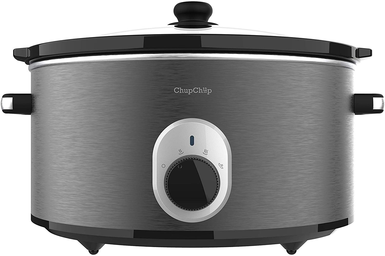 Olla de cocción lenta - Cecotec ChupChup, Eléctrica, 2 temperaturas, Cerámica, 260 W, 5.5 L, Inox