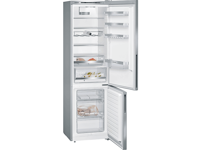 SIEMENS KG39EALCA IQ500 Kühlgefrierkombination (C, 347 l, 2010 mm hoch, Edelstahl)