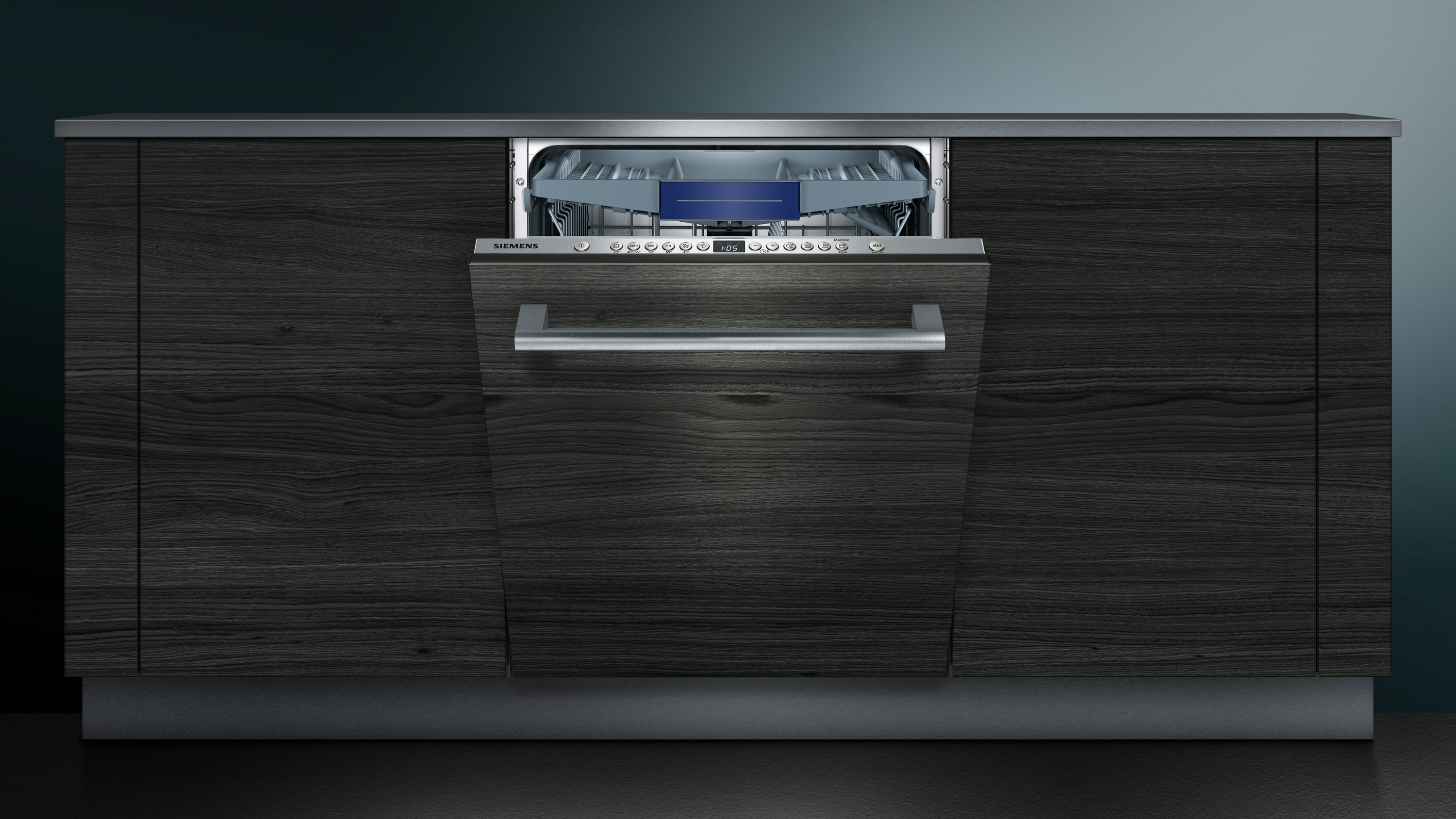 Lavavajillas integrable - Siemens SN636X18NE, 14 servicios, 5 programas, 60 cm, Bandeja para cubiertos, Inox