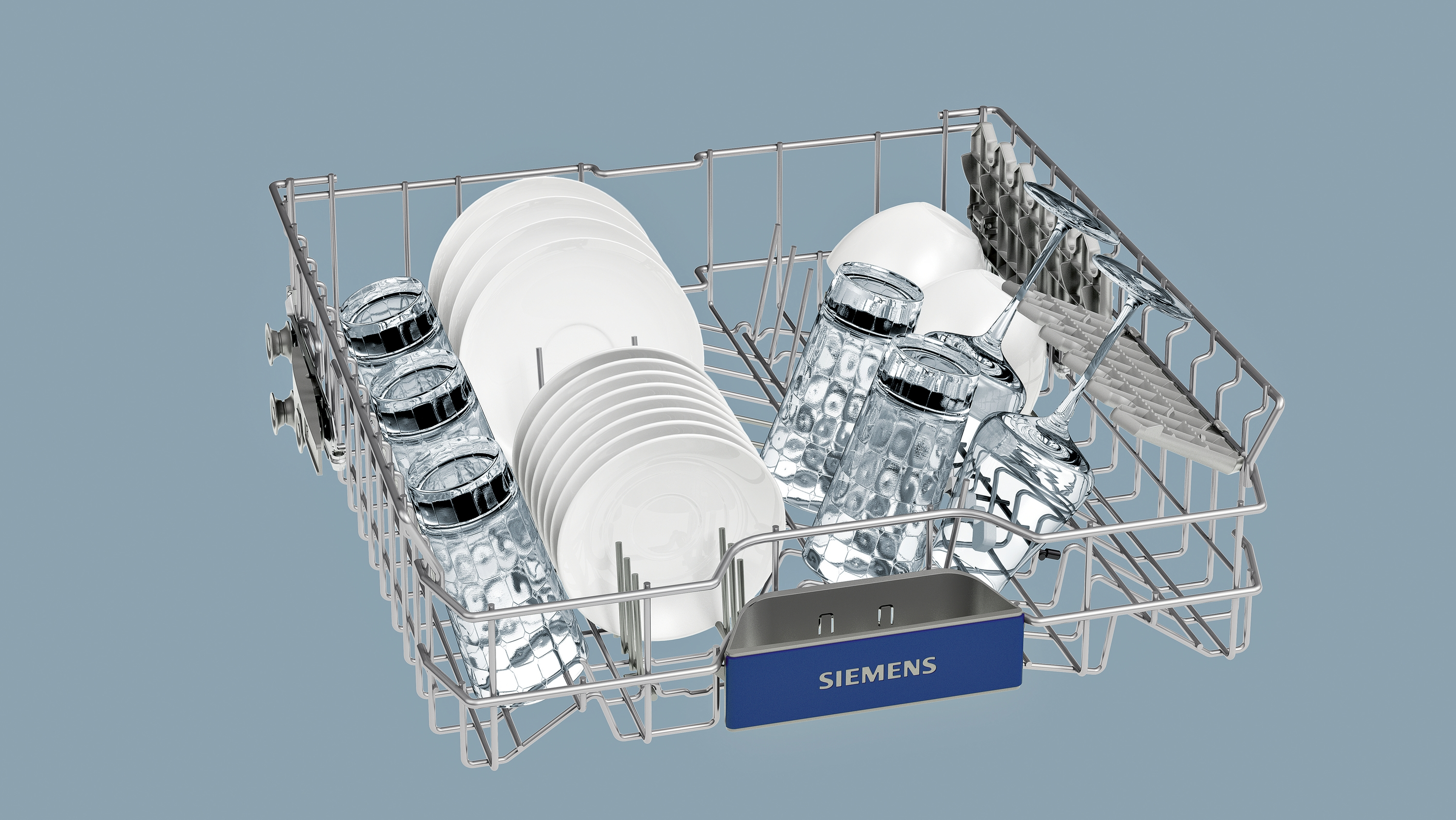 Lavavajillas integrable - Siemens SN636X18NE, 14 servicios, 5 programas, 60 cm, Bandeja para cubiertos, Inox