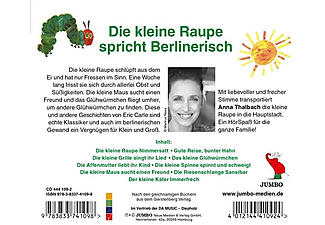 Eric Carle - Die kleene Raupe Nimmersatt (Berlinerisch)  - (CD)
