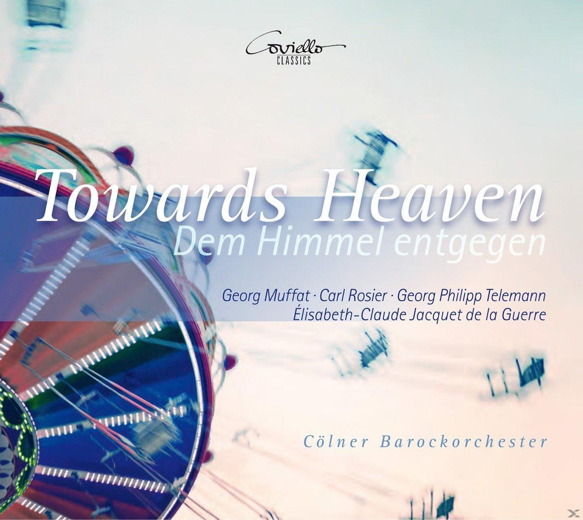 Albumcover: 'Towards Heaven'. Ein Karussell ist in Bewegung, mit verschwommenem Hintergrund.