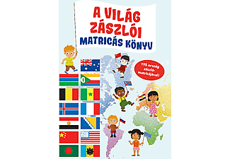 A világ zászlói - Matricás könyv - 195 ország zászlómatricájával