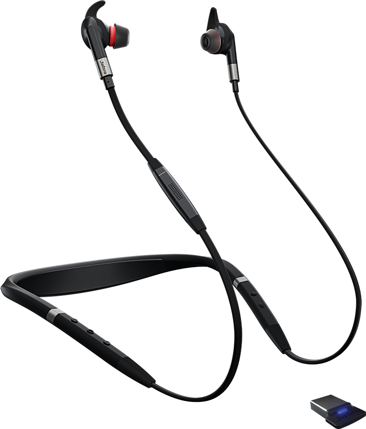 JABRA PC-HS Evolve 75e UC inkl. Link 370 Stereo Bluetooth Headset Schwarz