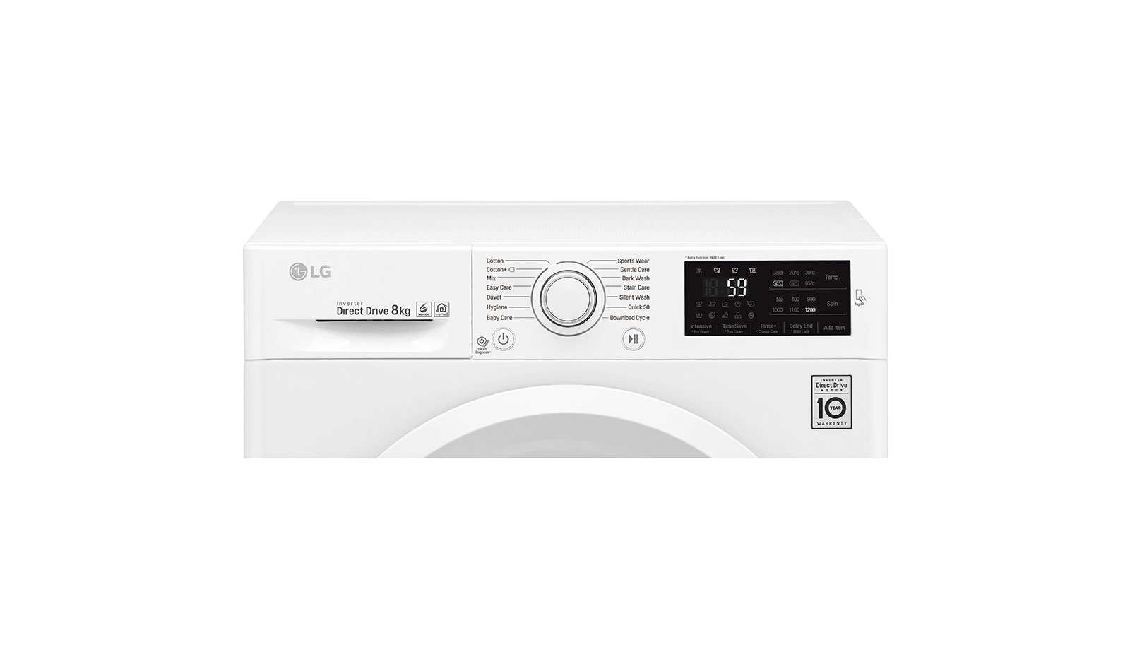 LG F2J5TNP3W.ABWPLTK A+++ Enerji Sınıfı 8Kg 1200 Devir Çamaşır Makinesi Beyaz