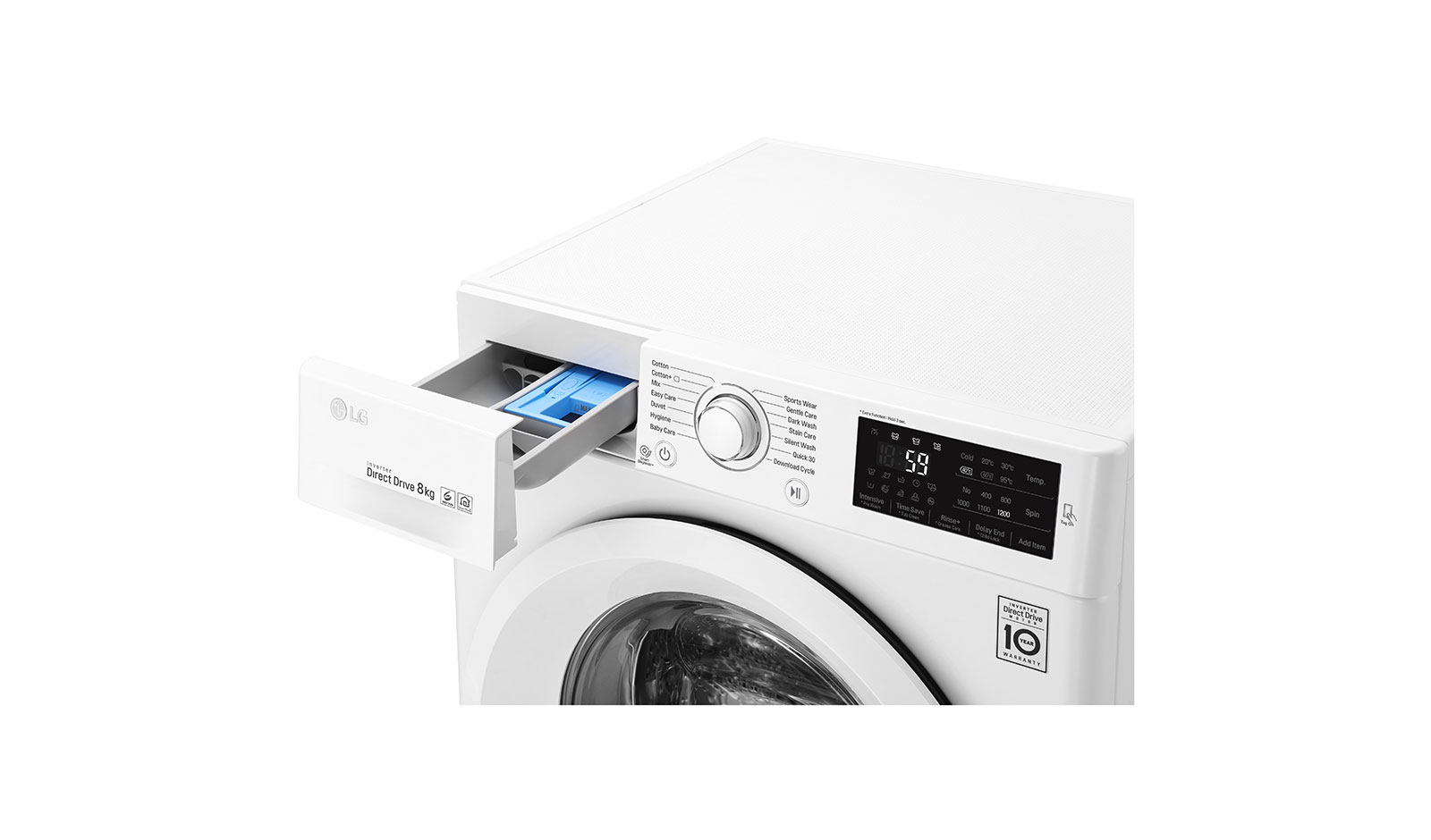 LG F2J5TNP3W.ABWPLTK A+++ Enerji Sınıfı 8Kg 1200 Devir Çamaşır Makinesi Beyaz
