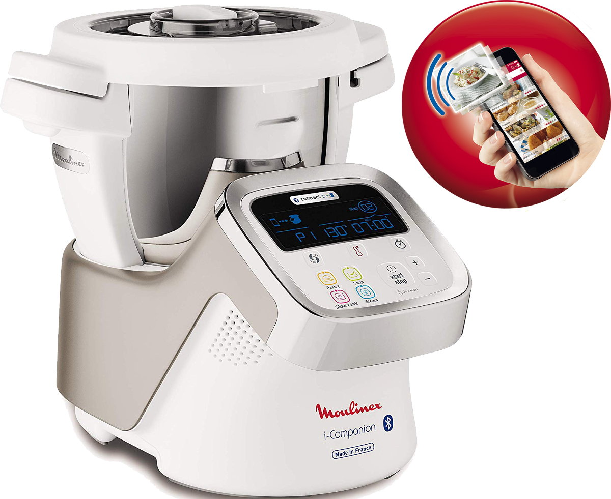 MOULINEX I-Companion - Robot culinaire multi-fonctions (Blanc)