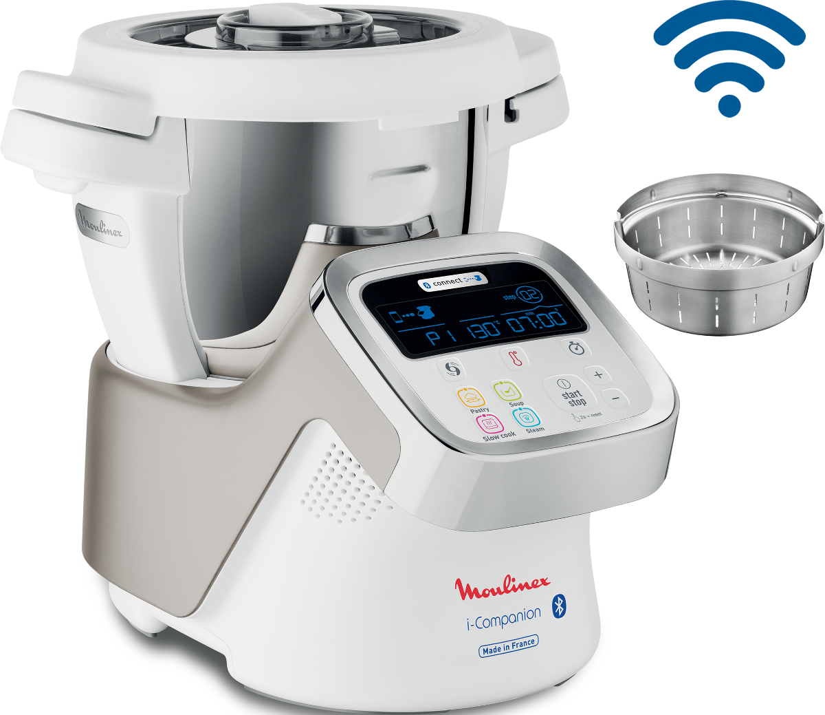 MOULINEX I-Companion - Robot culinaire multi-fonctions (Blanc)