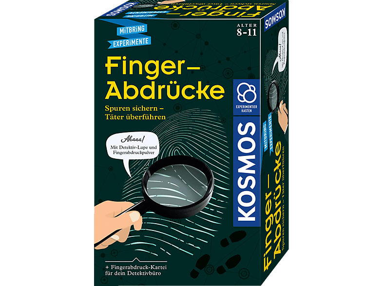 KOSMOS Finger-Abdrücke Experimentierkasten, Mehrfarbig