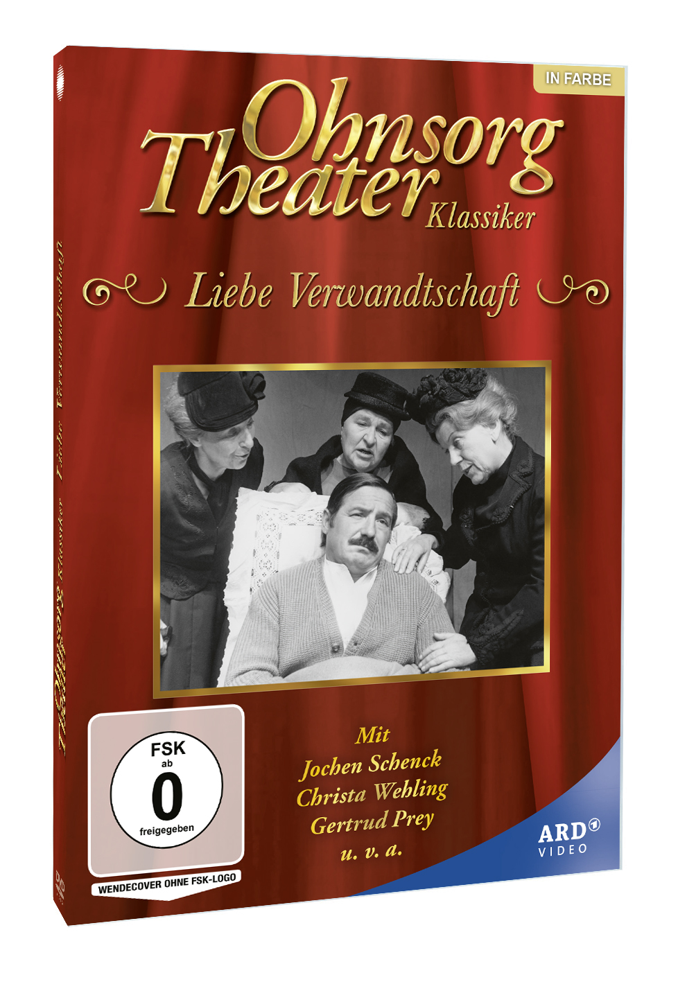 DVD-Cover mit einer Spielszene mit vier Personen. Text 'Ohnsorg Theater' sichtbar.